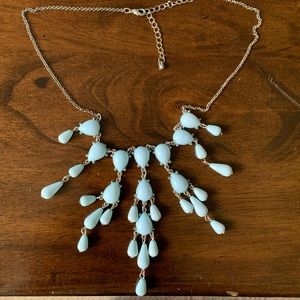 Light Blue Jeweled Necklace